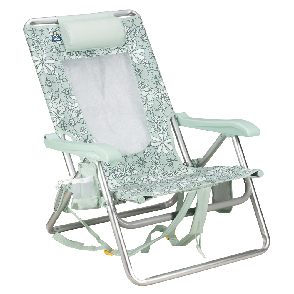 662358GCIOutdoorBackpackEvent-BeachChair_Floral-PastelGreen-front-right.webp