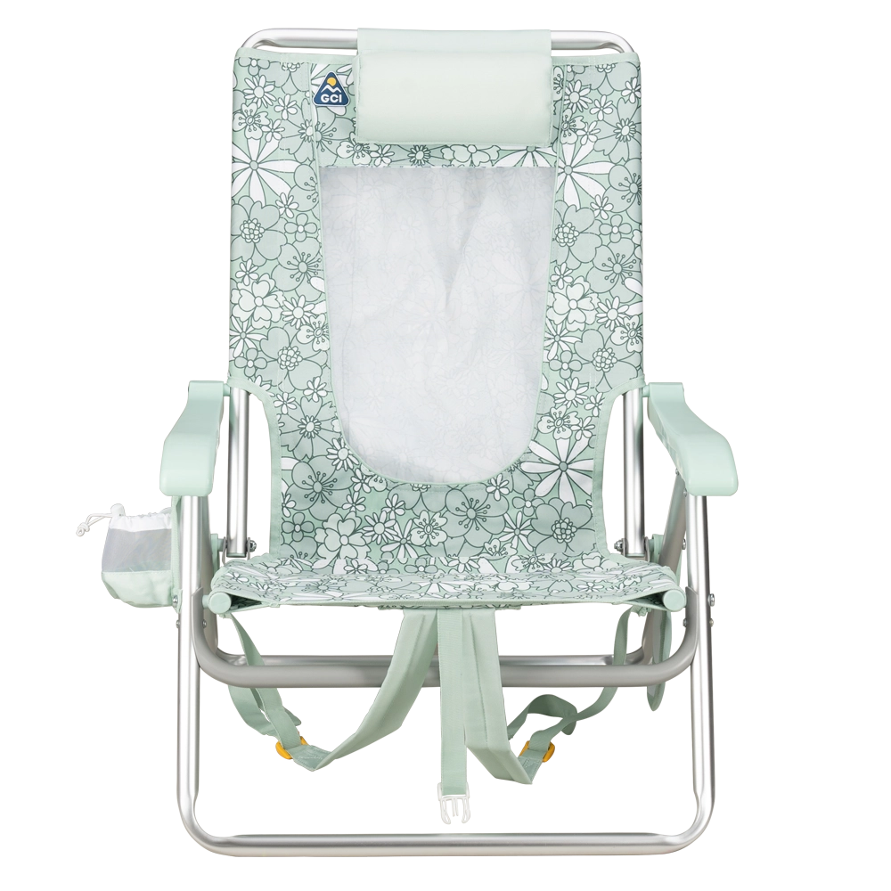 662358GCIOutdoorBackpackEvent-BeachChair_Floral-PastelGreen-front-straight.webp