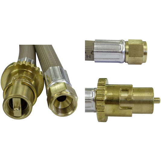 Outdoor Connection L/P Hose 3/8SAE x Bayonet M 1.5m